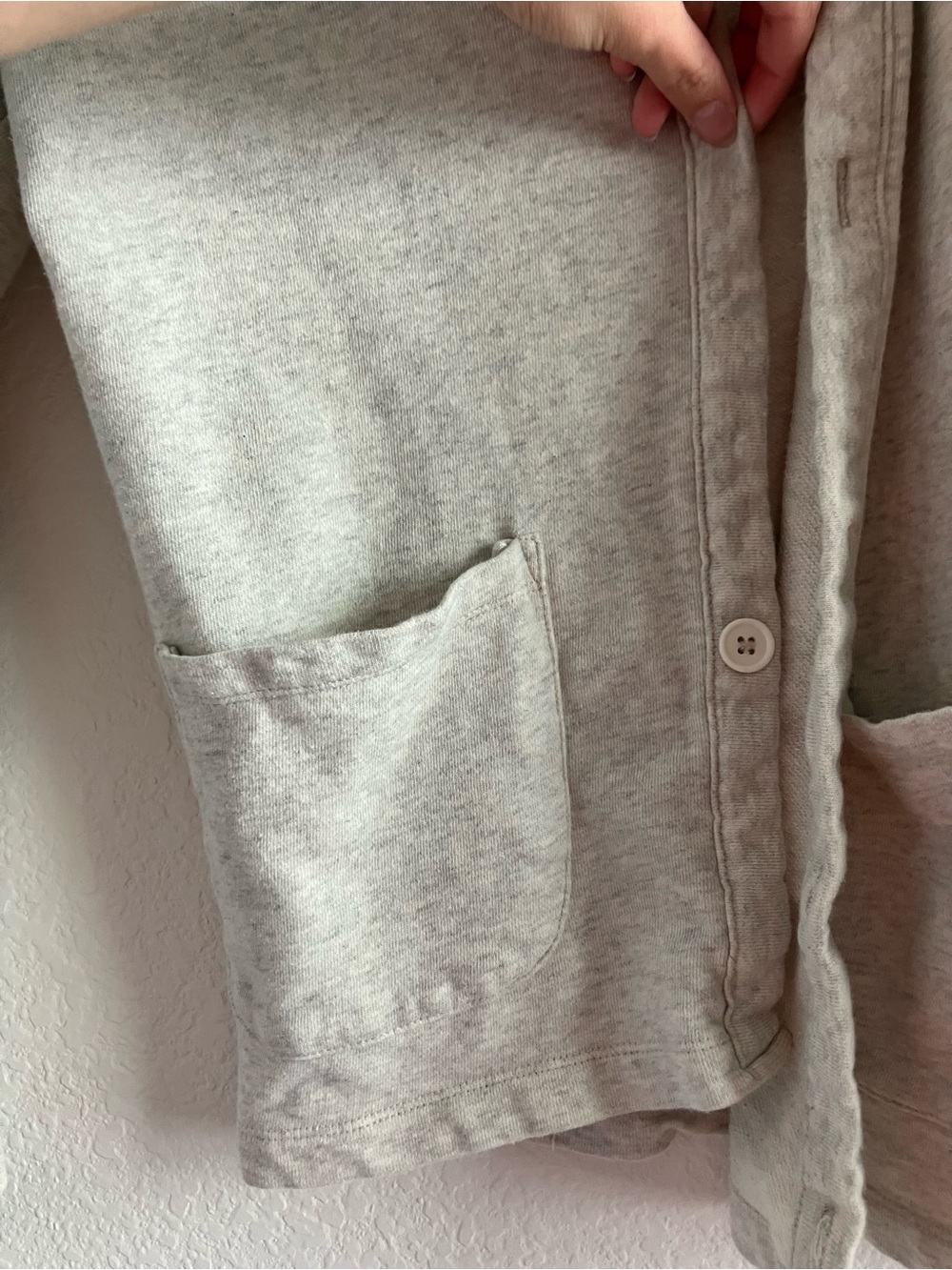 Men's Grey Cardigan - Picture 3 of 5